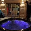 Soirée dans le bain nordique jacuzzi